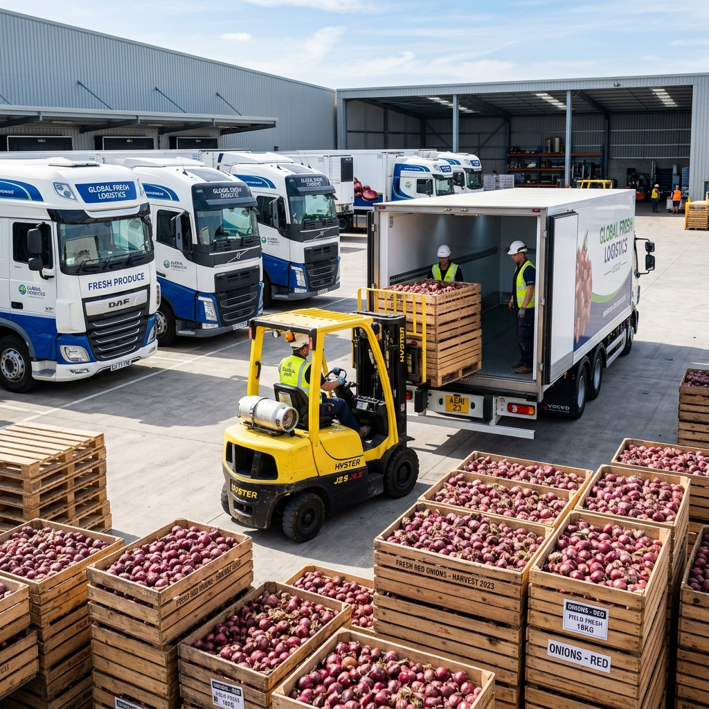 Red onion trade logistics